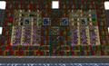 All sort of Bibliocraft displays, with items